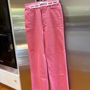 BOYISH PINK BUTTON FLY JEANS LIKE NEW SIZE 26